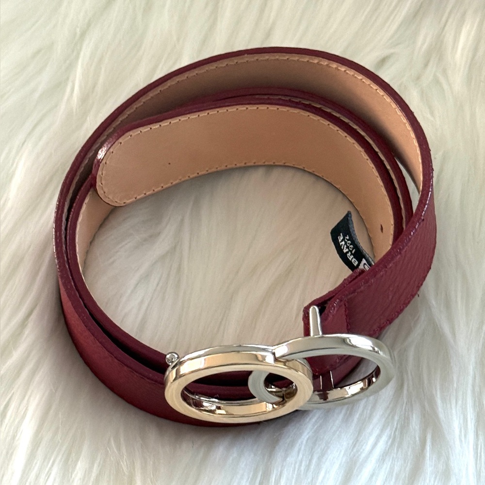 🇨🇦 Brave Leather Collection - Red Leather Belt - Picture 4 of 11